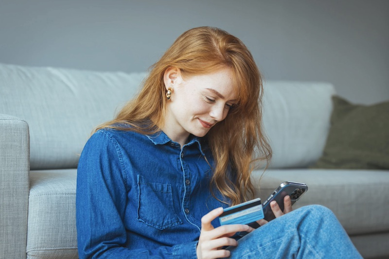 customer on mobile